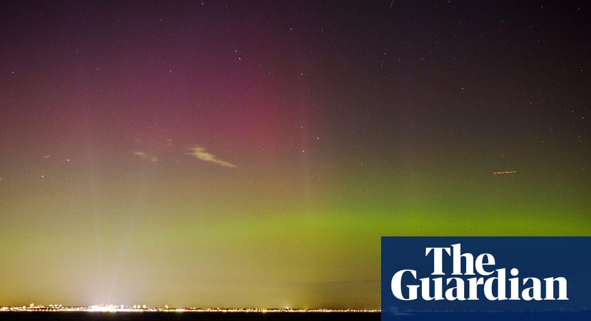 Skies across the UK illuminated by the northern lights | Northern lights