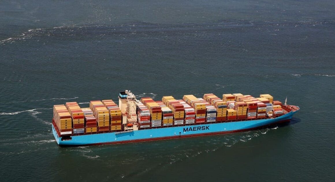 Cargo ship carrying over 2,500 containers sinks after reported naval mine explosion near Strait of Hormuz