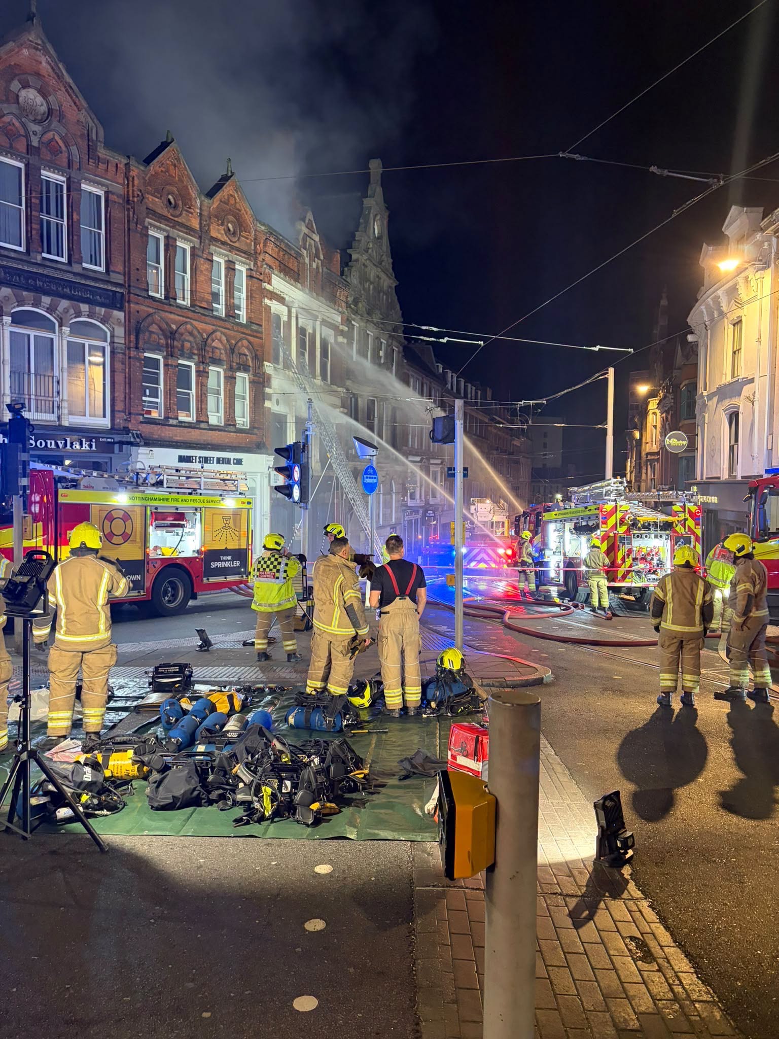 Nottingham city centre fire: Tram line closed and traffic disruption expected this morning 837858441 3953191998151970 8675243159216418830 n.png 2